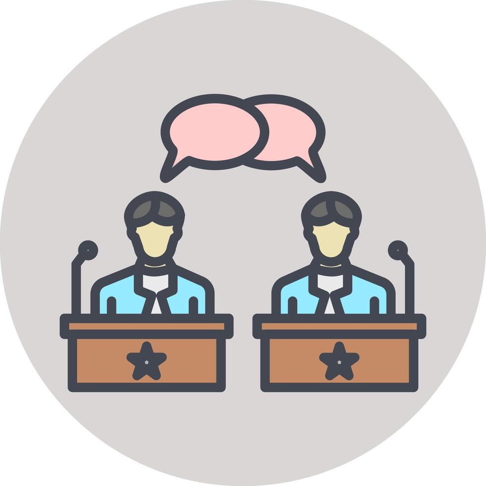 Debate Vector Icon