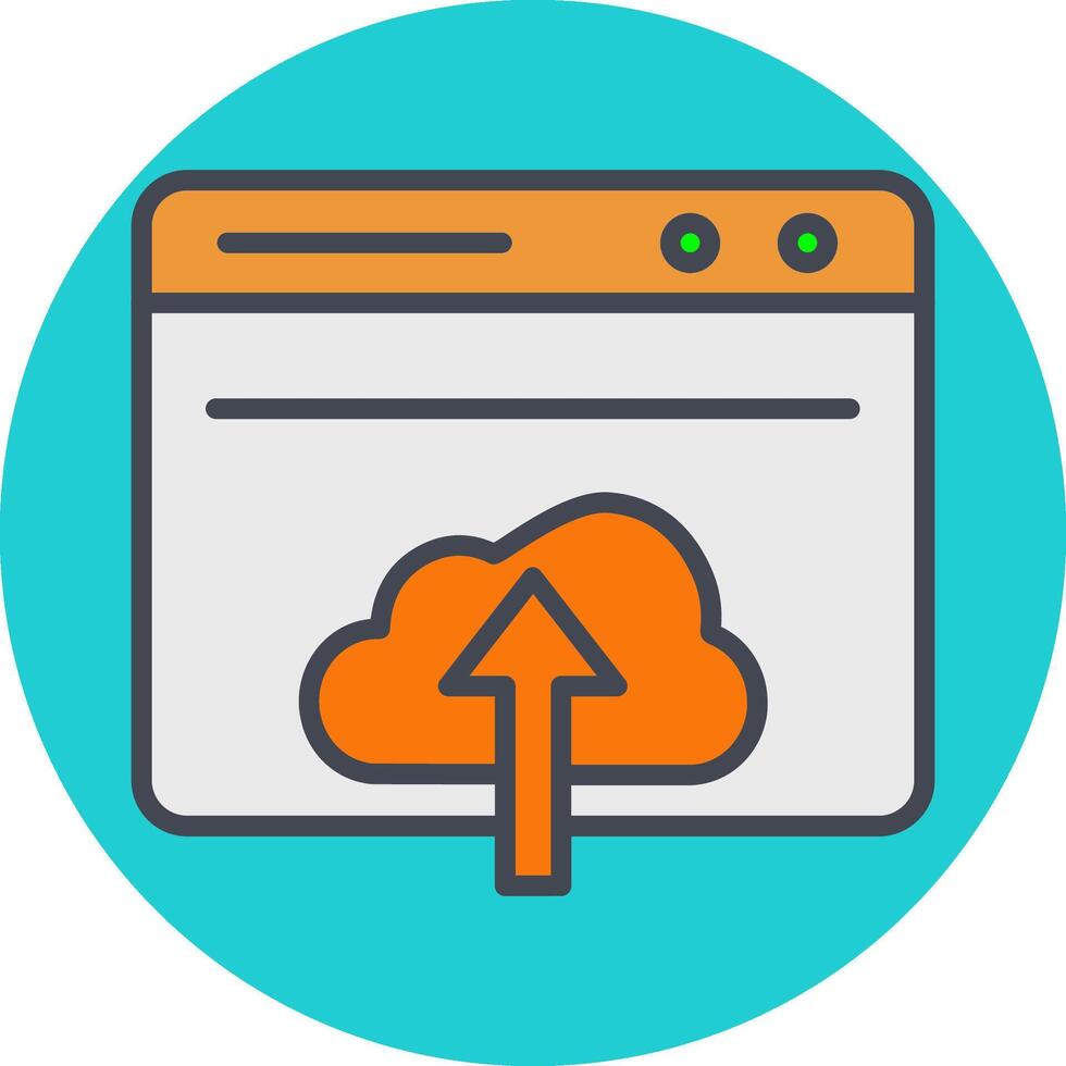 Upload Web Vector Icon