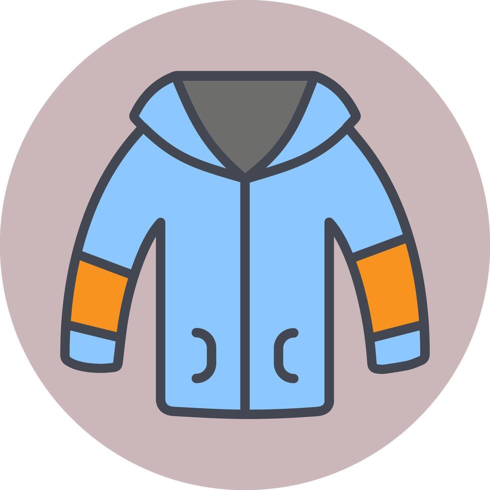 Winter Jacket Vector Icon