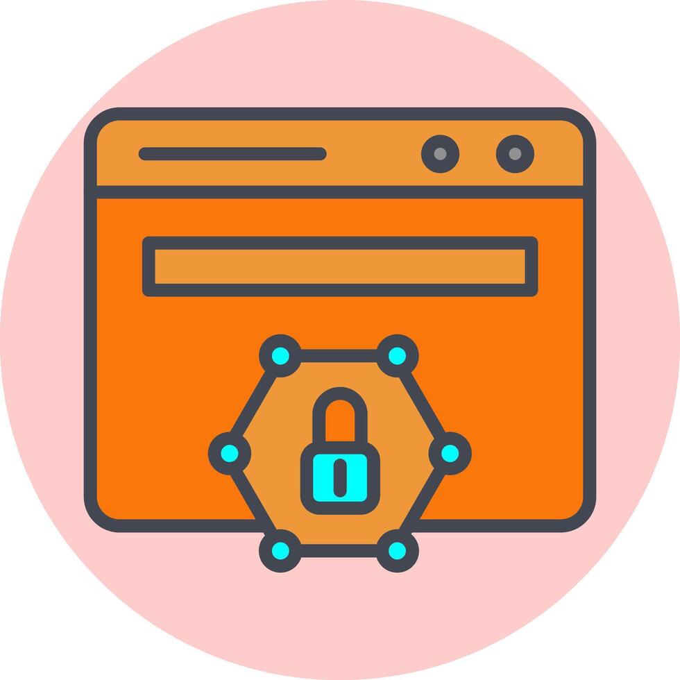 Web Protected Vector Icon