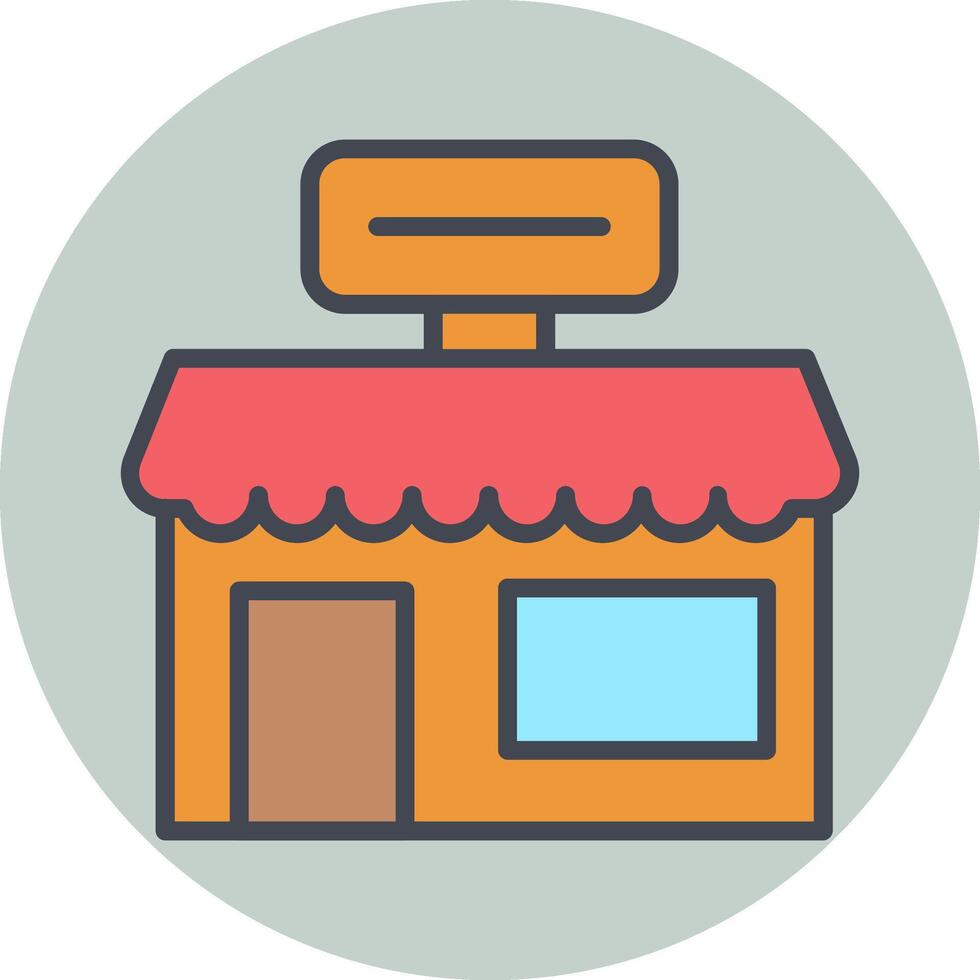 icono de vector de tienda