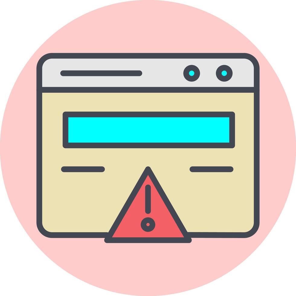 Web Error Vector Icon