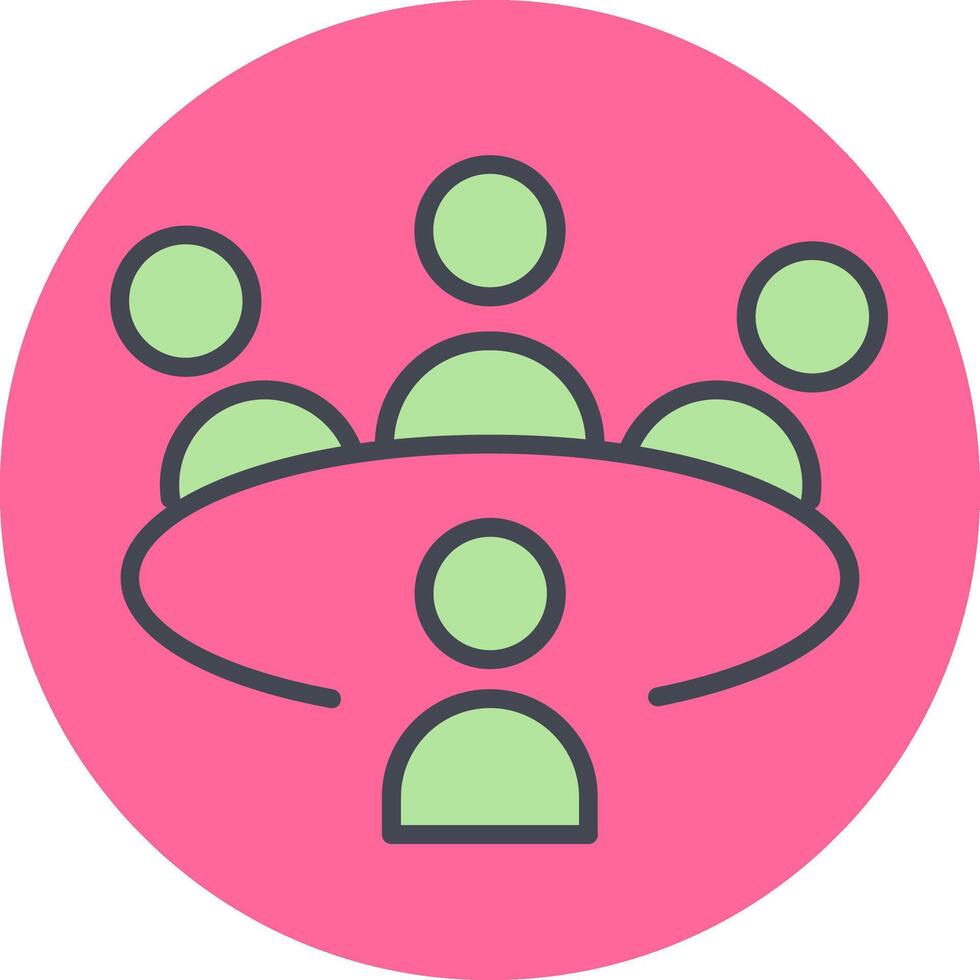 Conference Table Vector Icon
