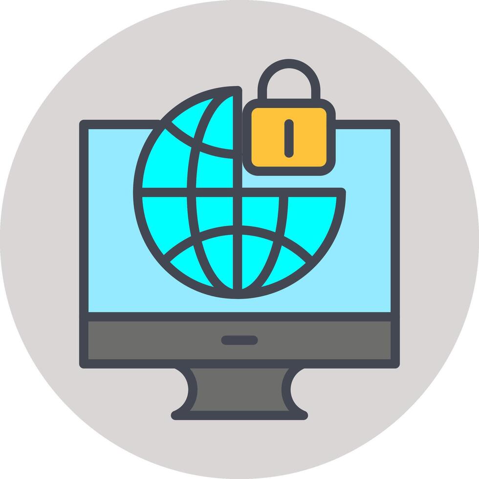 Internet Security Vector Icon