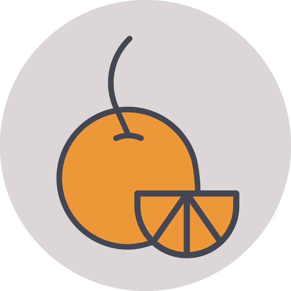 icono de vector naranja