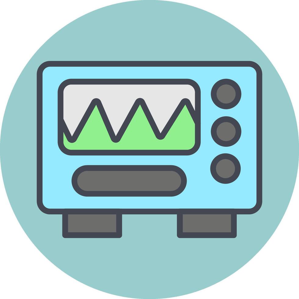 Oscilloscope Vector Icon
