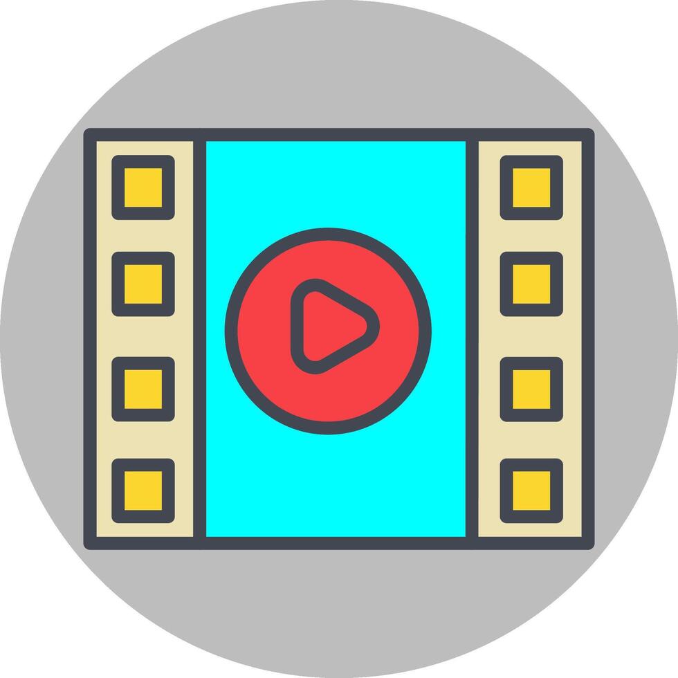 vídeo jugar vector icono