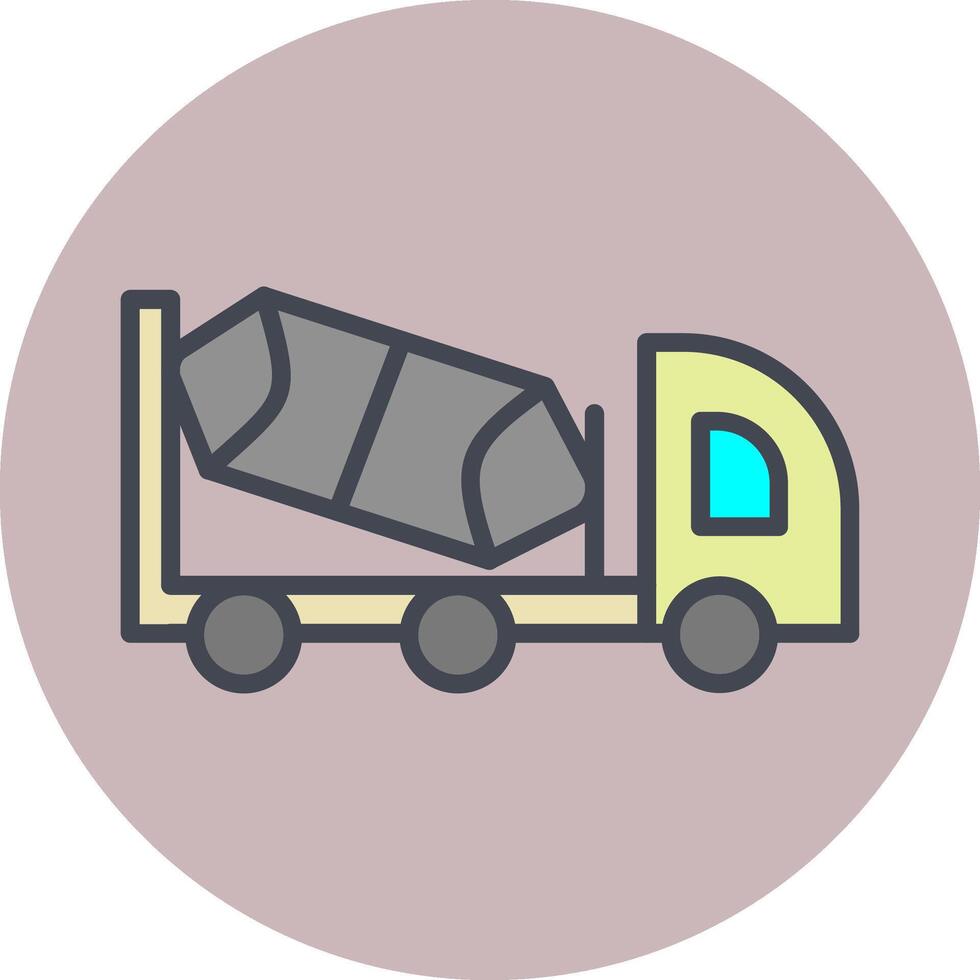 Cement Truck Vector Icon