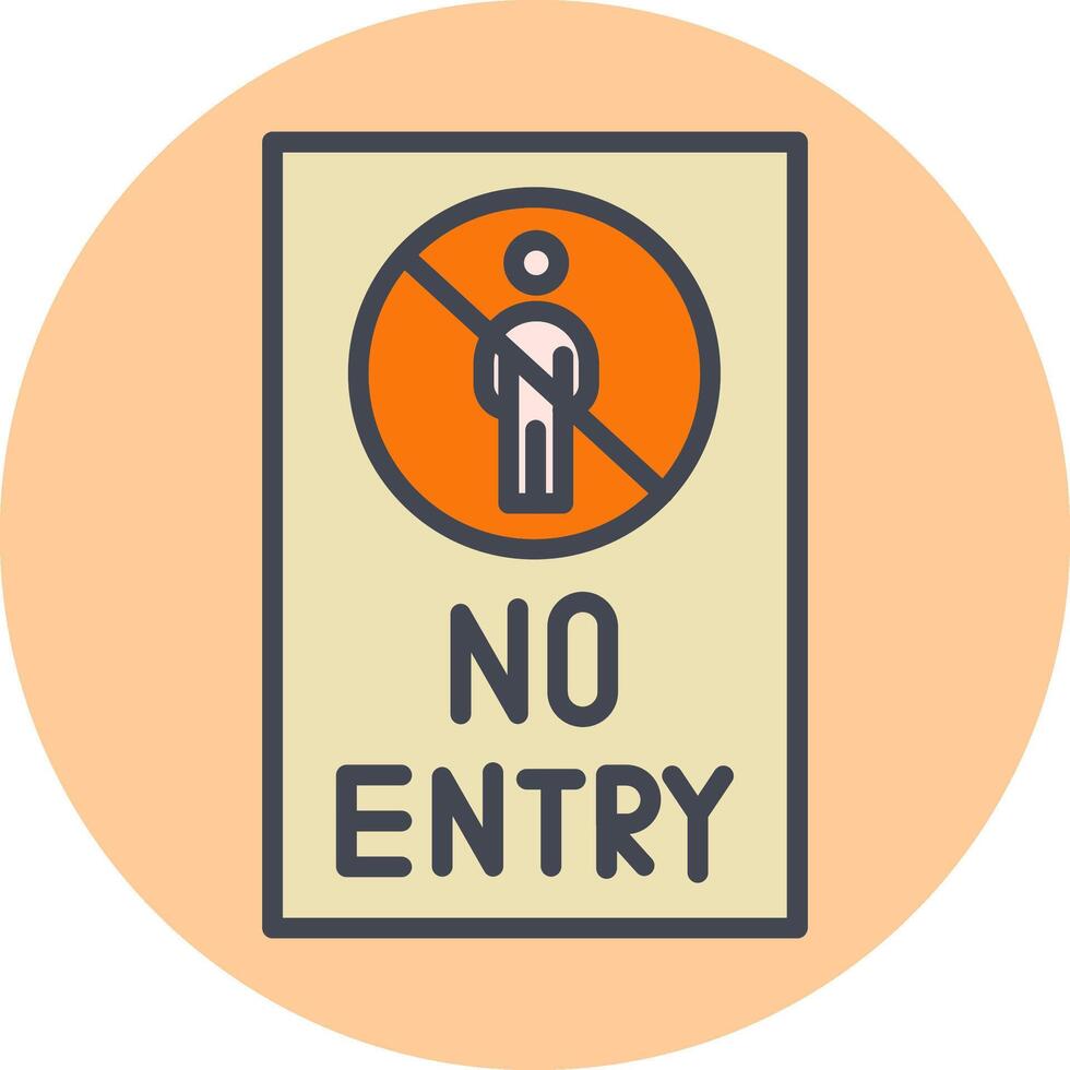 No Entry Sign Vector Icon