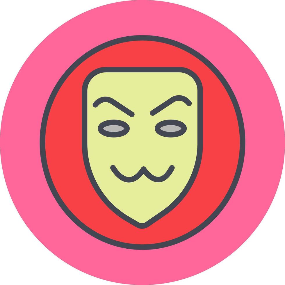 icono de vector de máscara de hacker