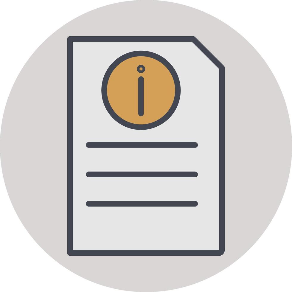 Information Document Vector Icon