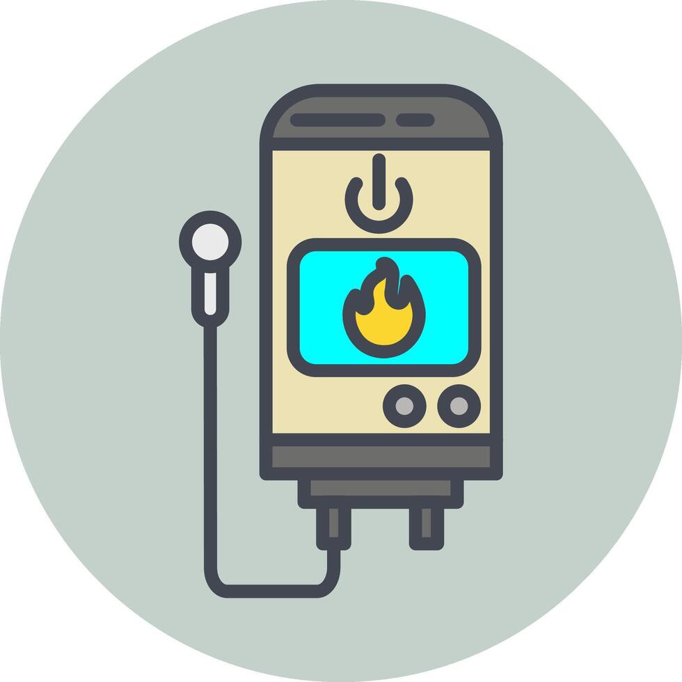 Tankless Water Heater Vector Icon