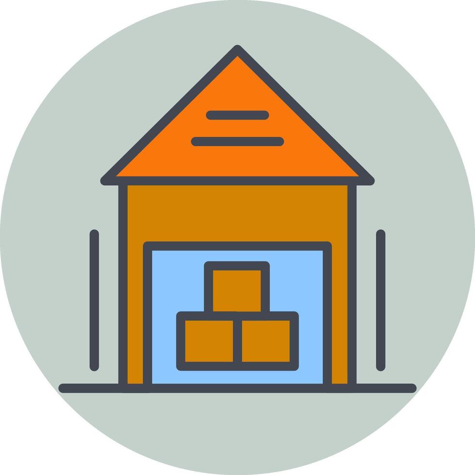 Warehouse Vector Icon