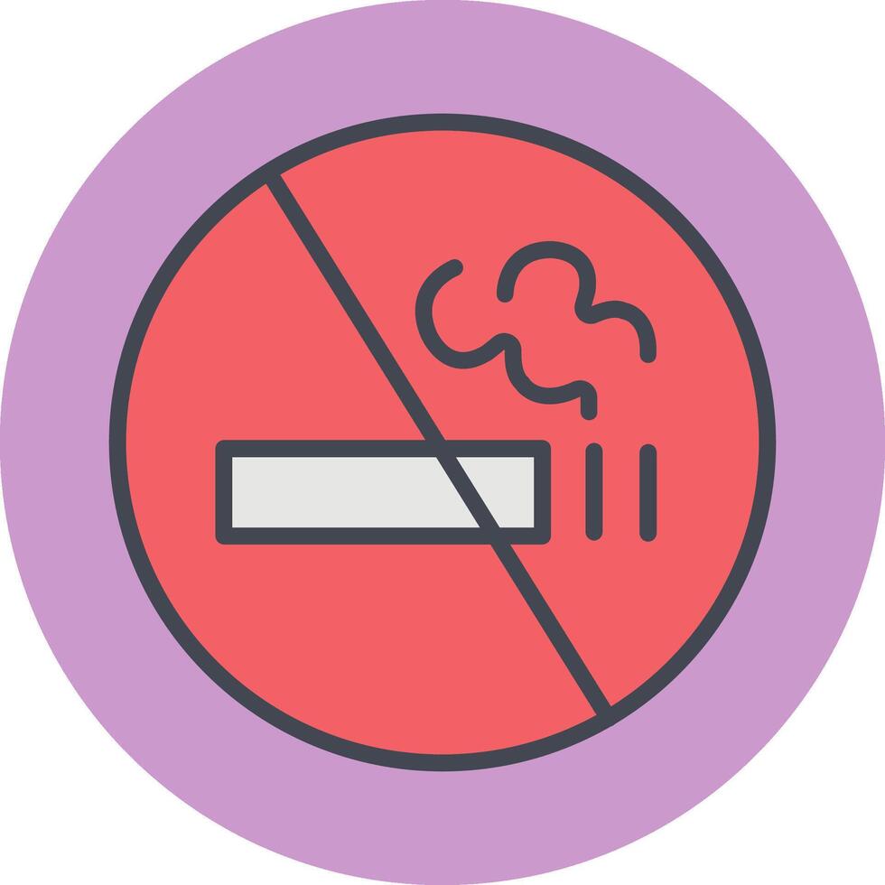 No Smoking Sign Vector Icon