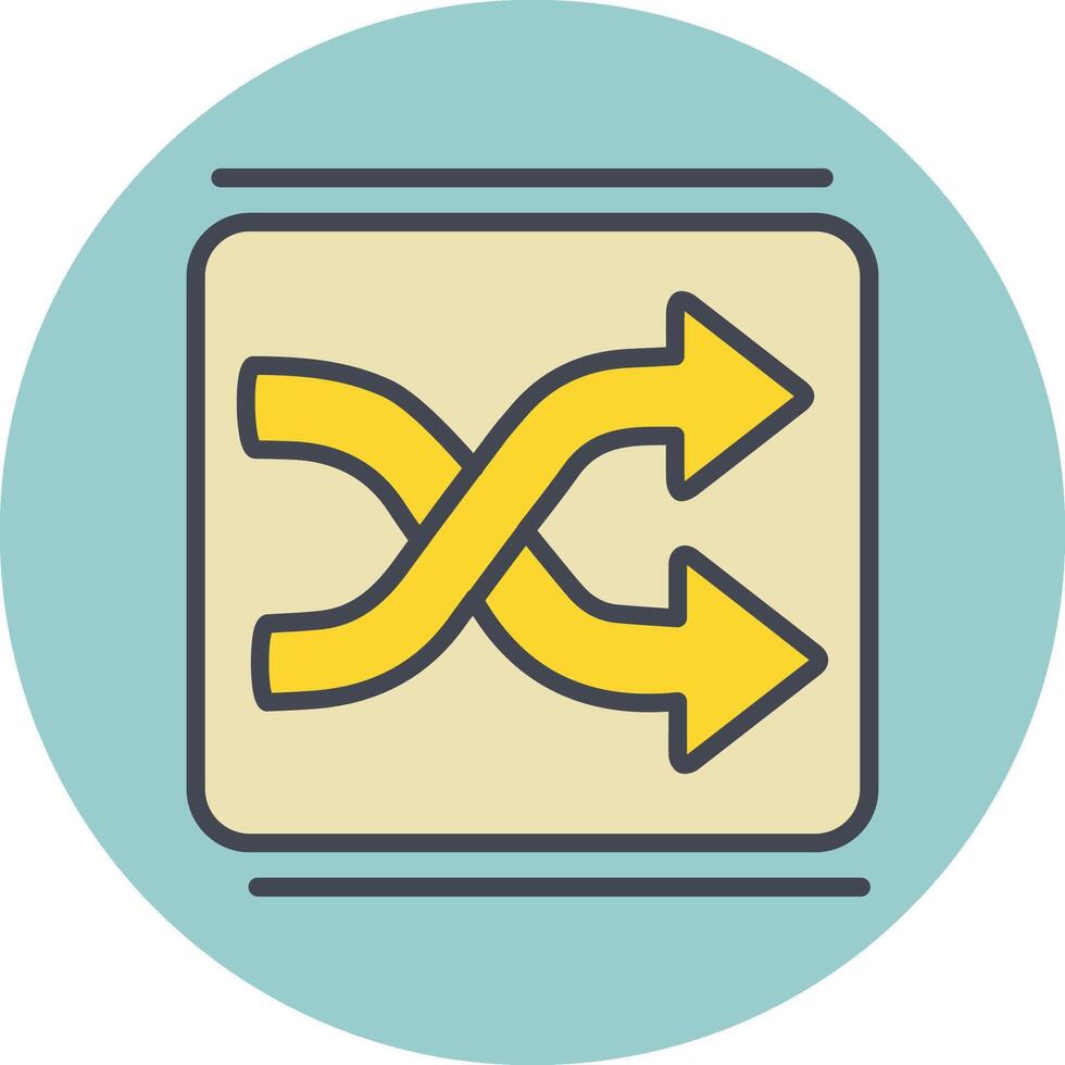 Shuffle Vector Icon