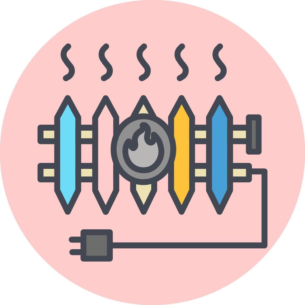 Heat Radiator Vector Icon