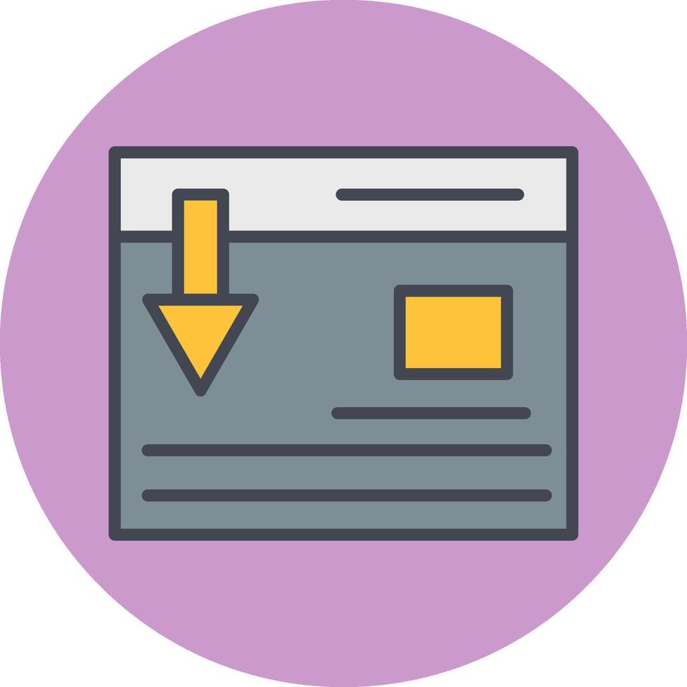 Landing Page Vector Icon