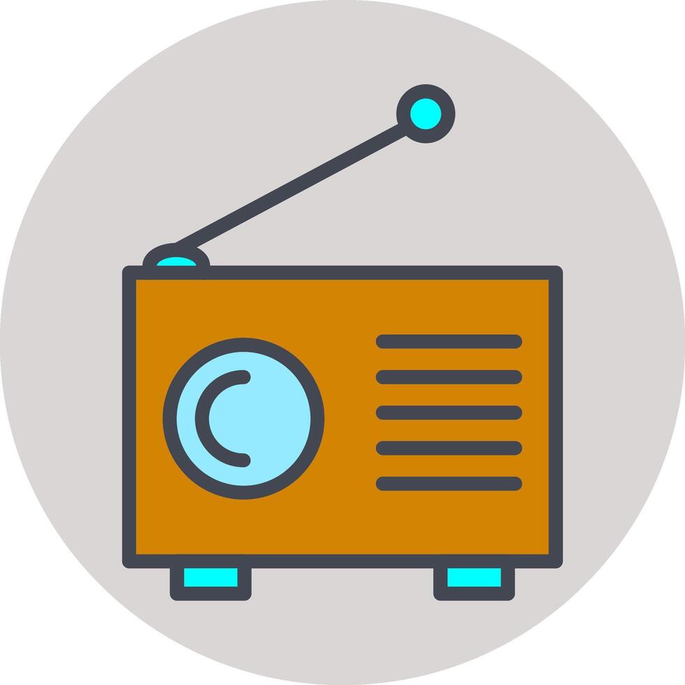 Old Radio Vector Icon