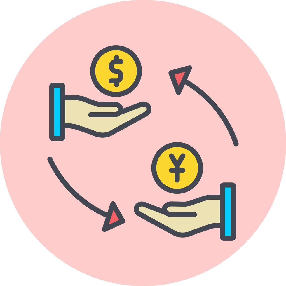 Dollar to Yen Vector Icon