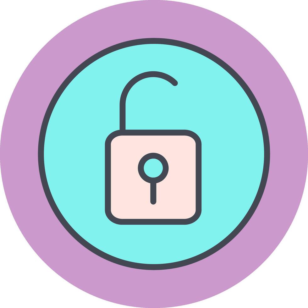Open Lock II Vector Icon