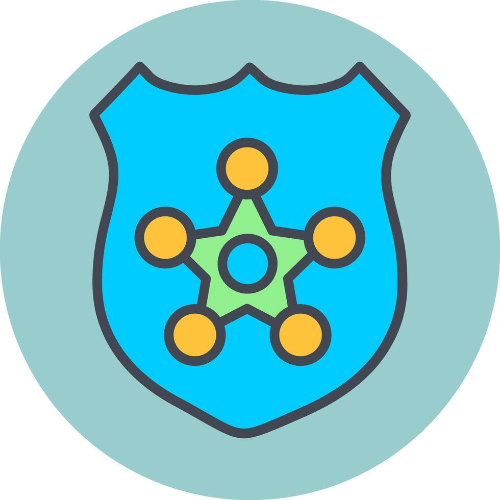 Police Badge II Vector Icon