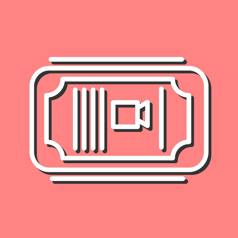 Cinema Ticket Vector Icon