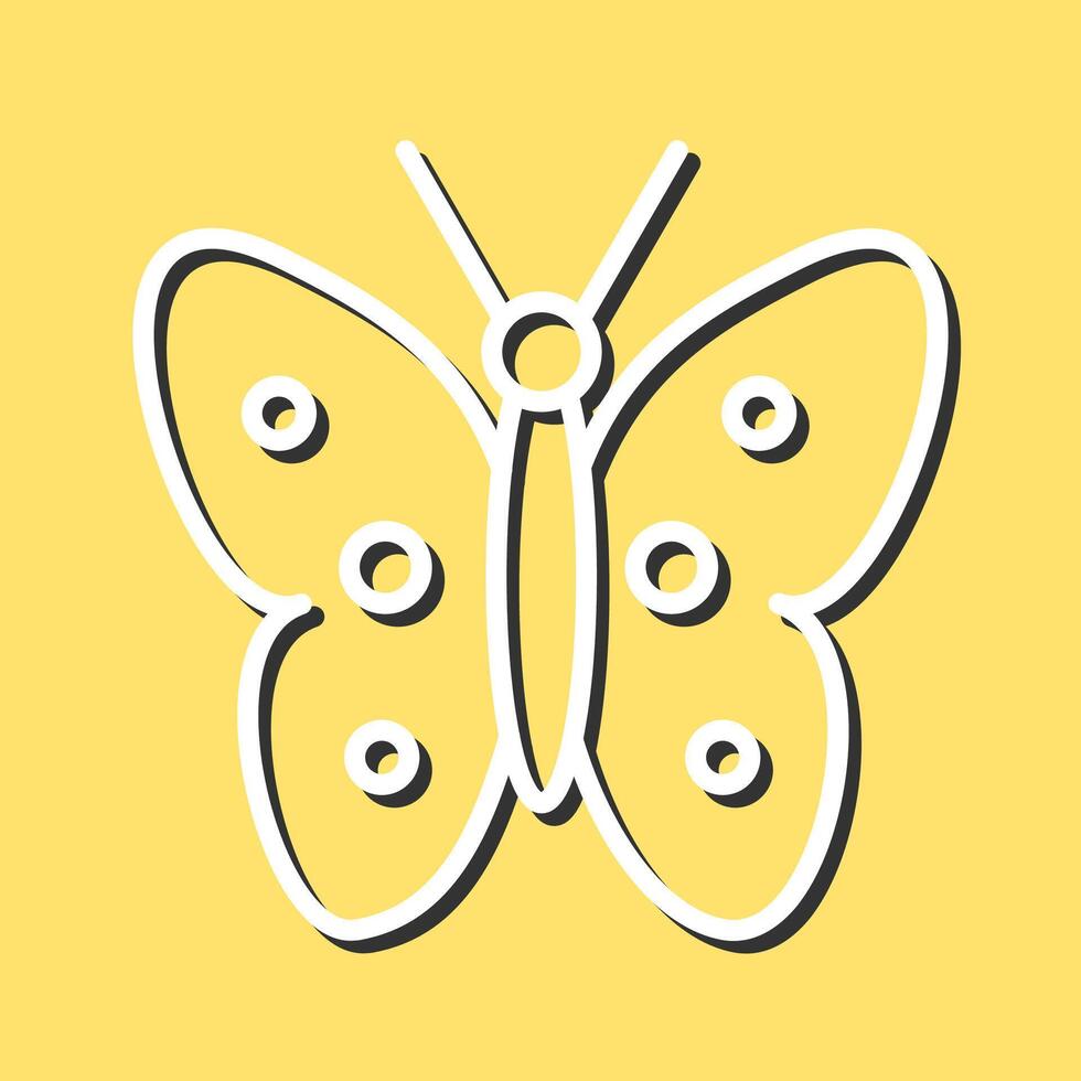 icono de vector de mariposa