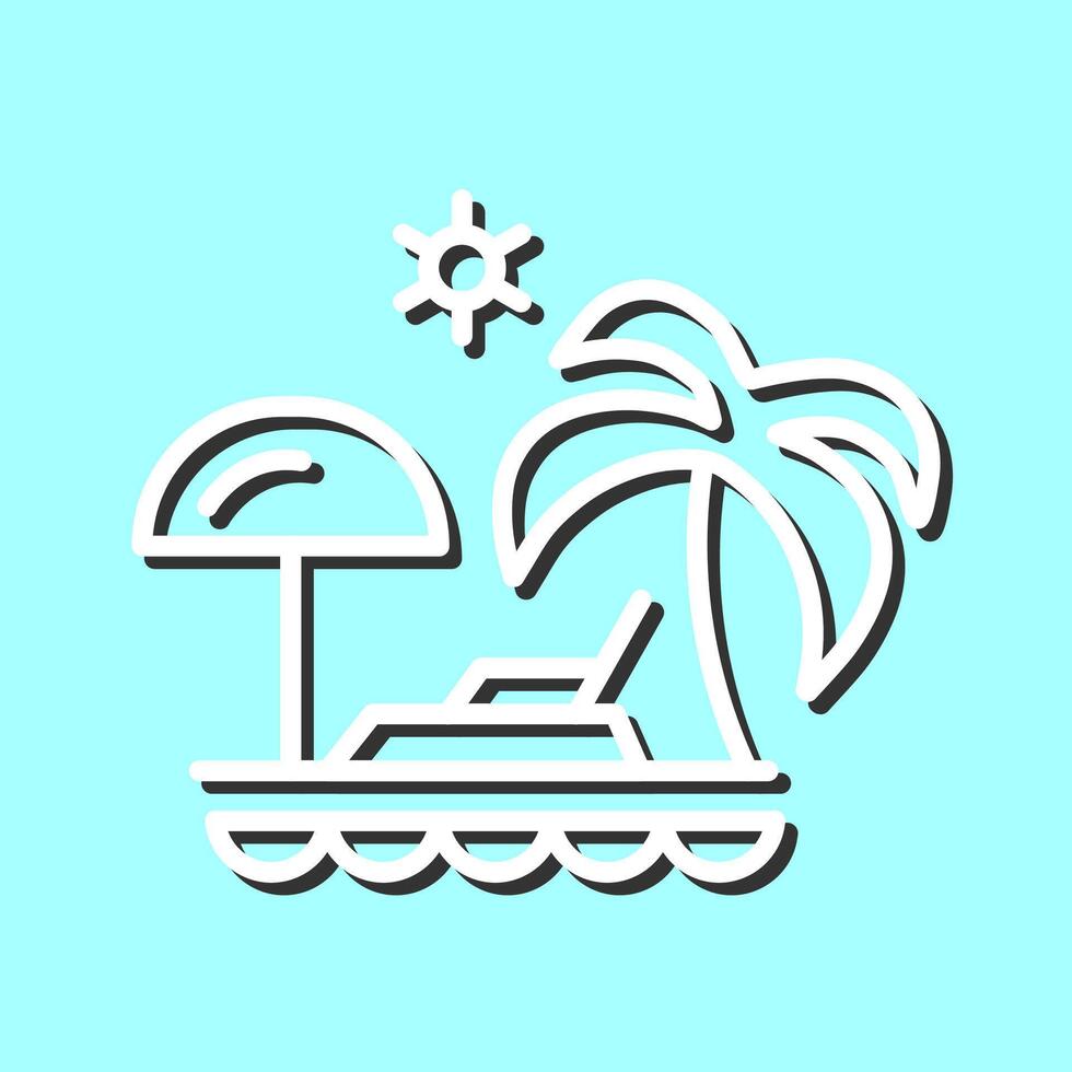 Vacation Spots Vector Icon