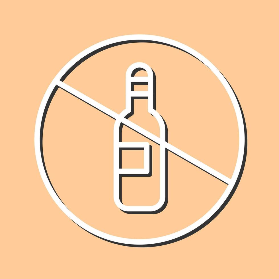 No Drinking Vector Icon