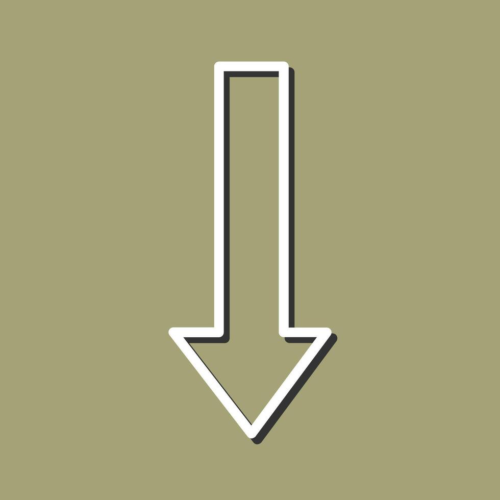 Arrow Down Vector Icon