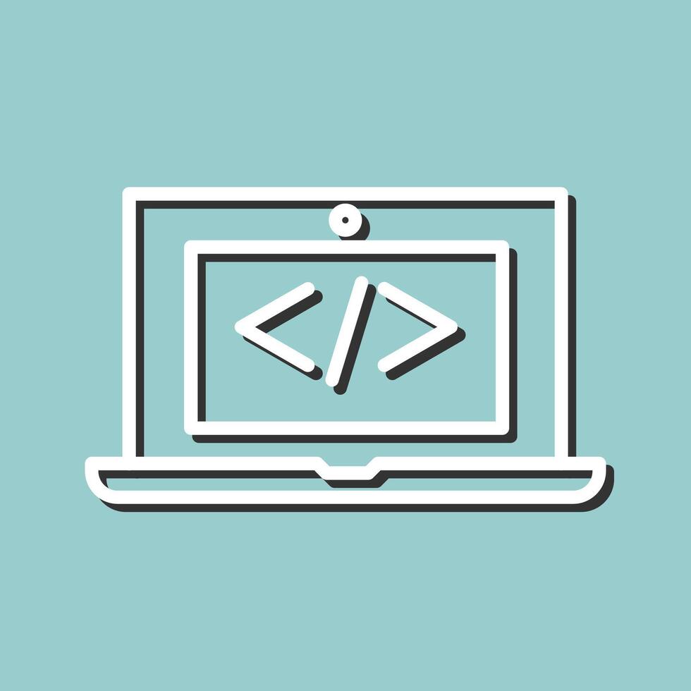 Coding Computer Vector Icon