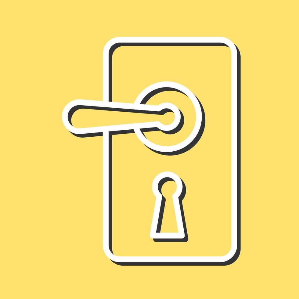 Door Lock Vector Icon