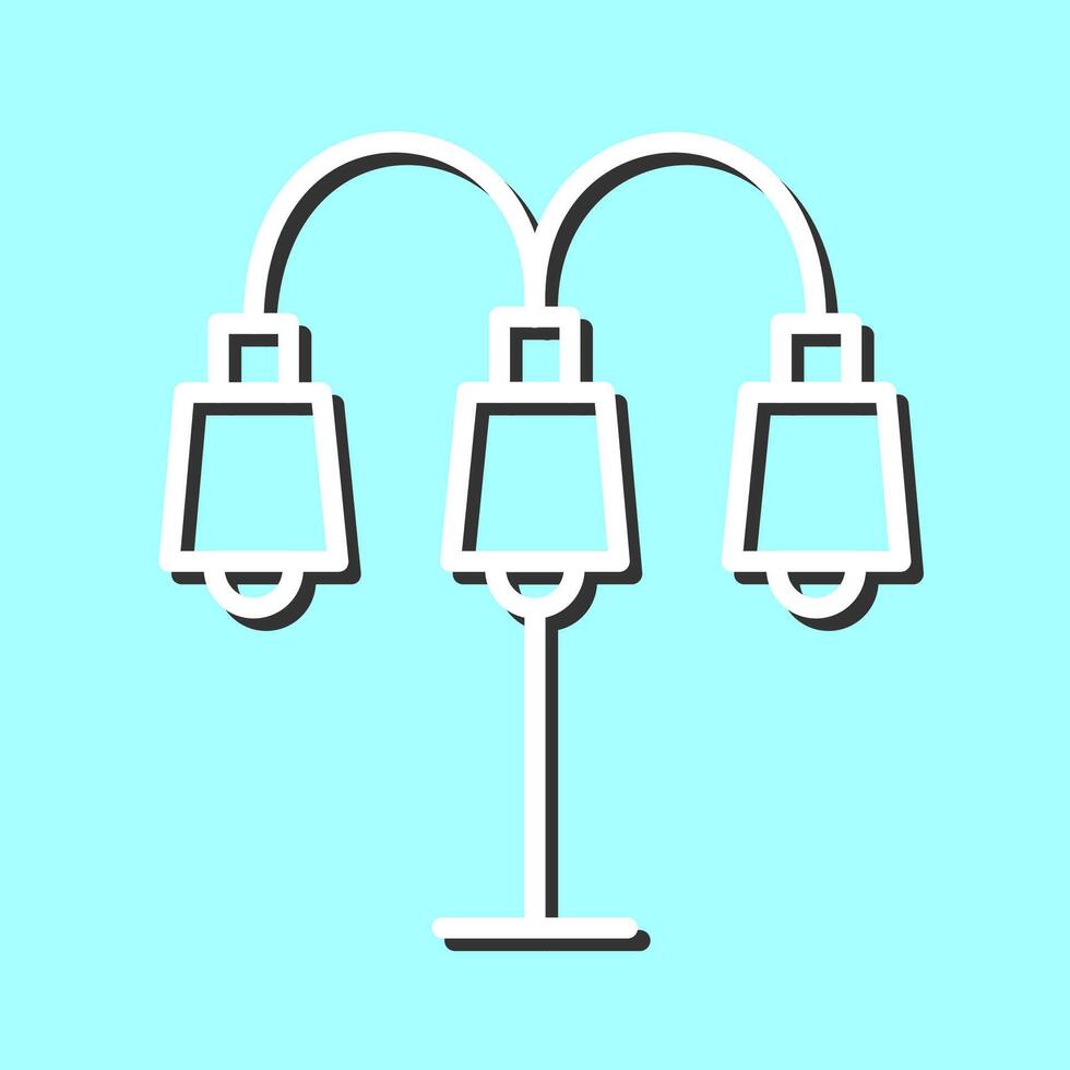 Lamp with stand Vector Icon