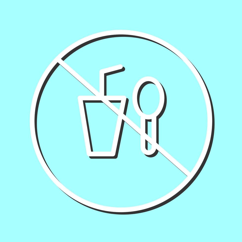 No Food or Drinks Vector Icon