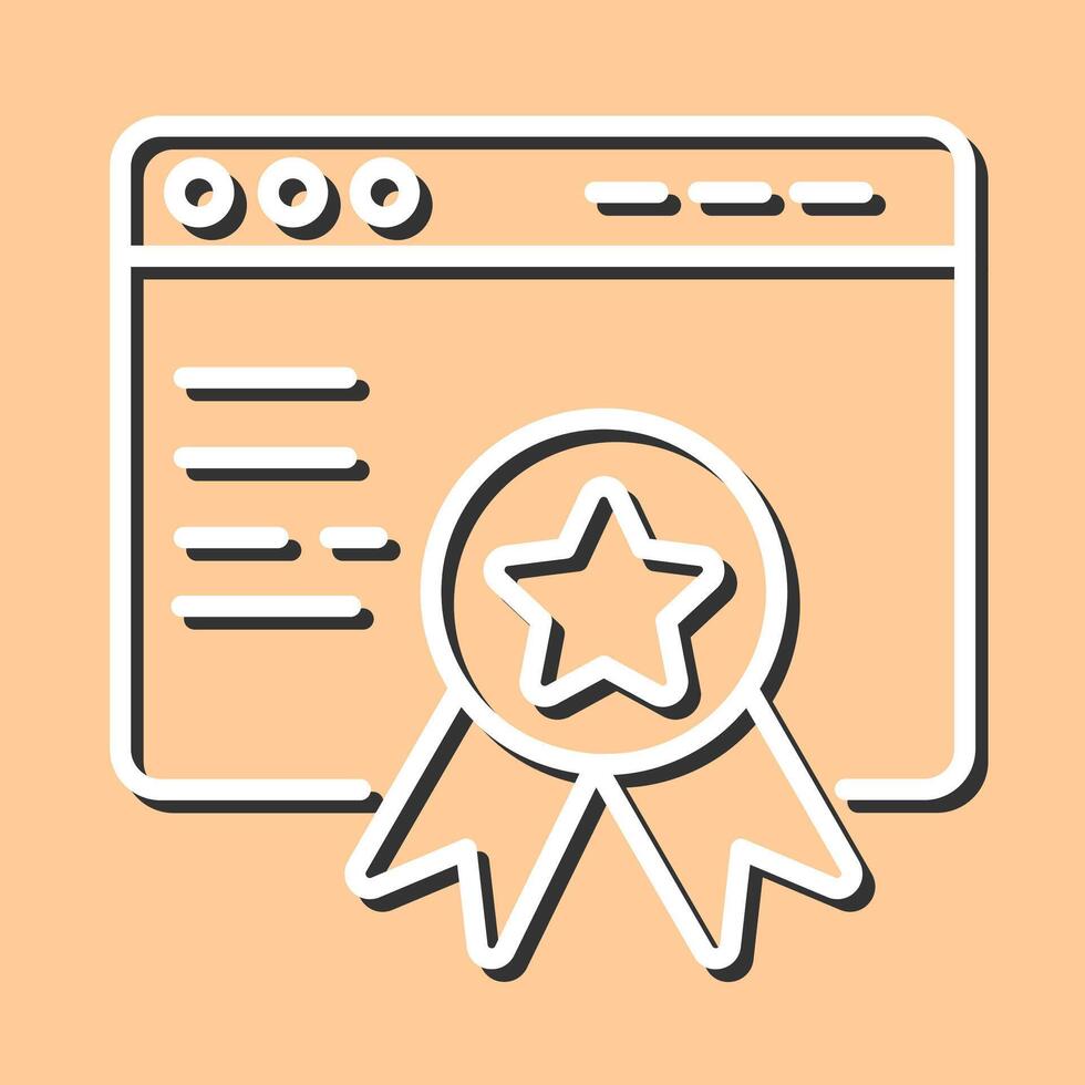 Web Award Vector Icon