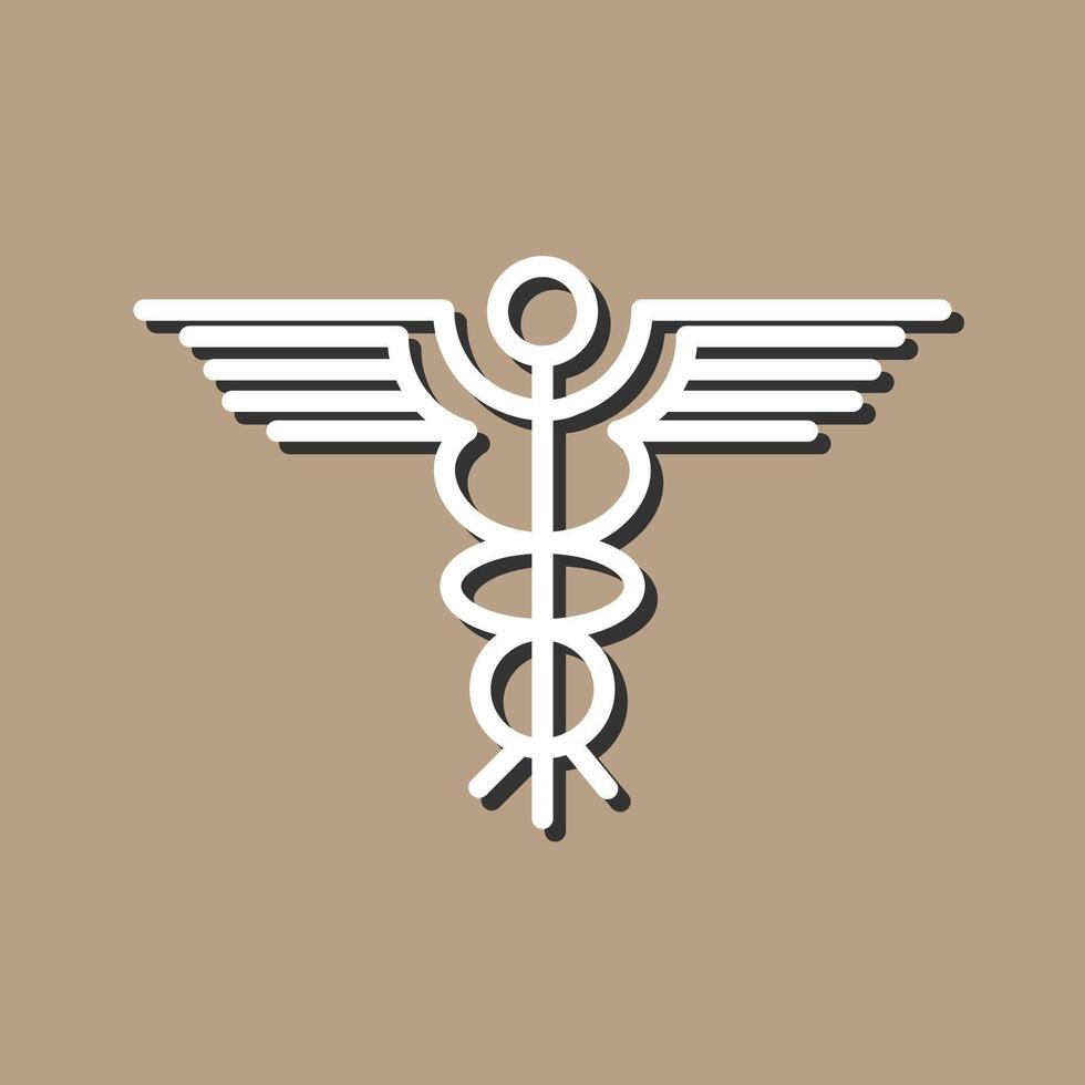 Caduceus Vector Icon