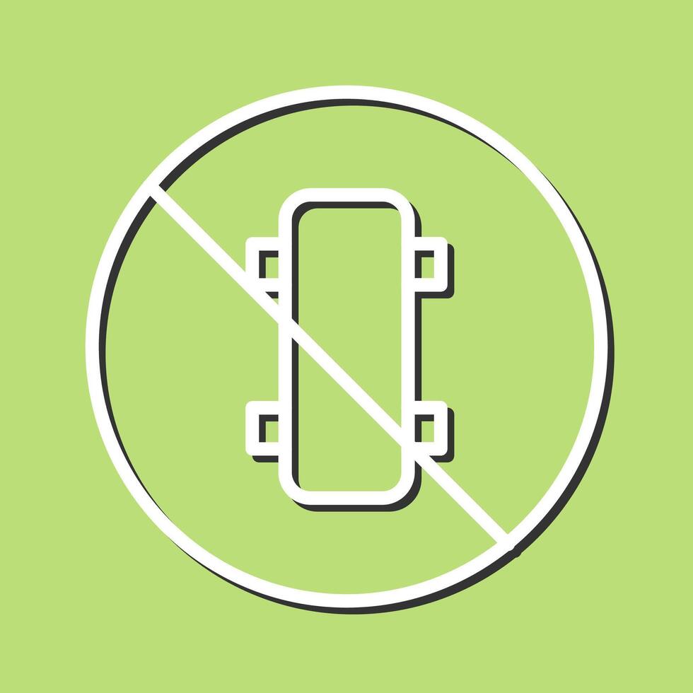 No Skating Vector Icon
