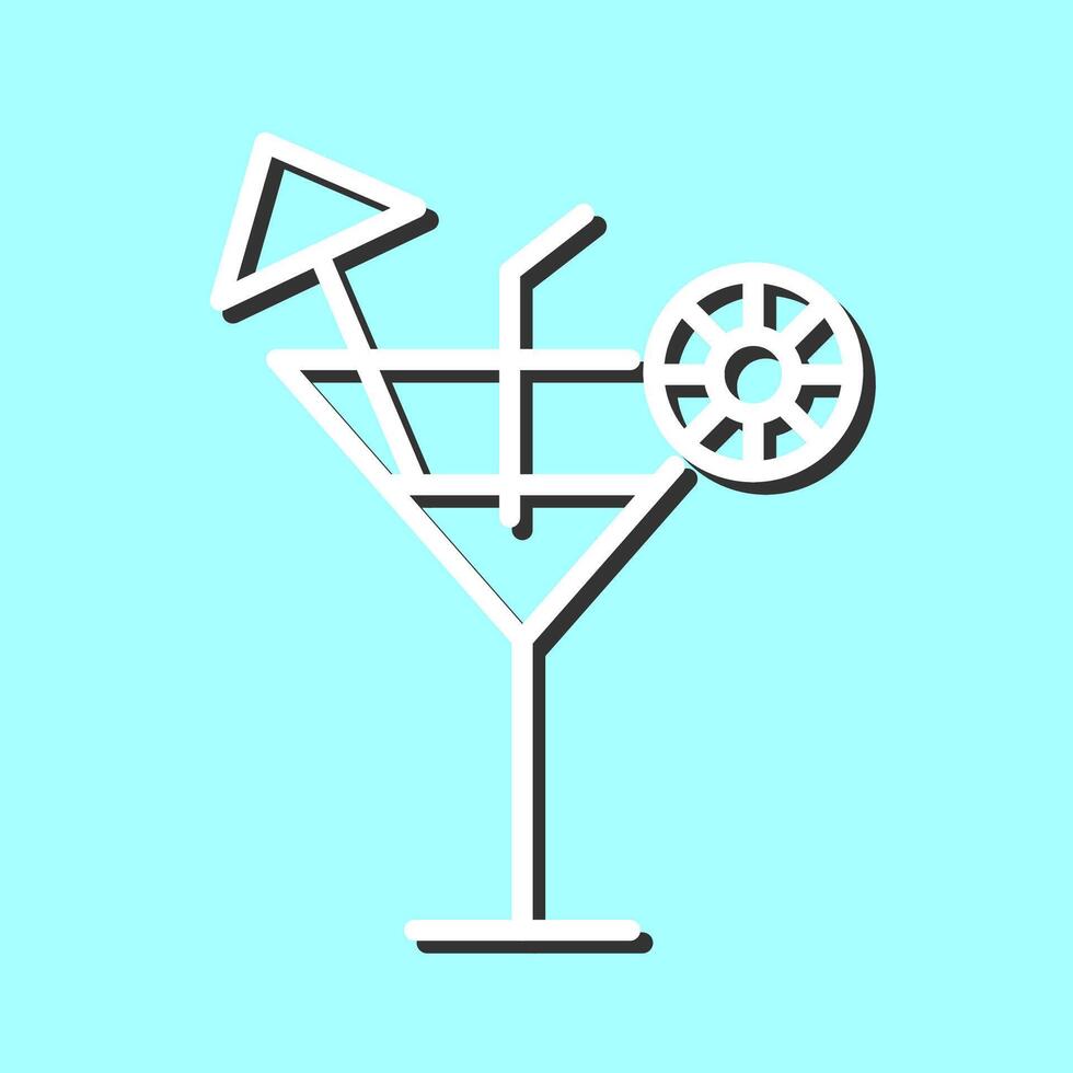 icono de vector de coctel