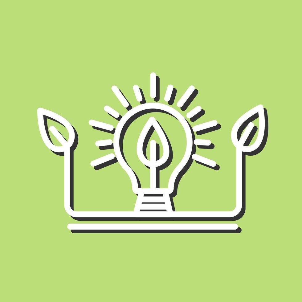 Ecology Bulb Vector Icon