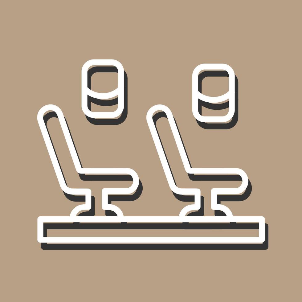 Seats in Plane Vector Icon