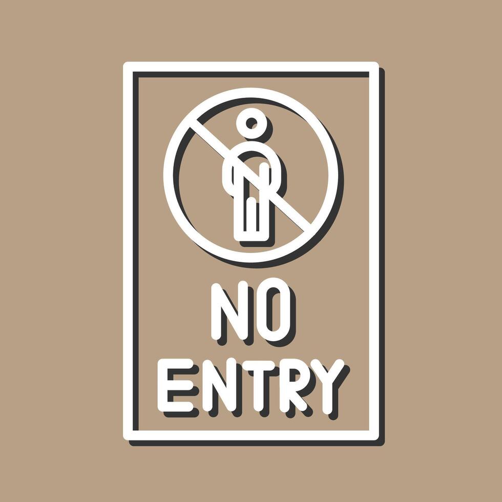 No Entry Sign Vector Icon