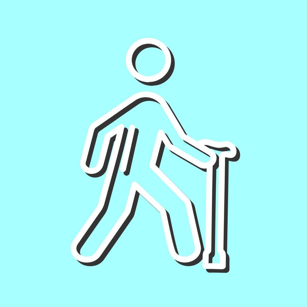 Walking Stick Vector Icon