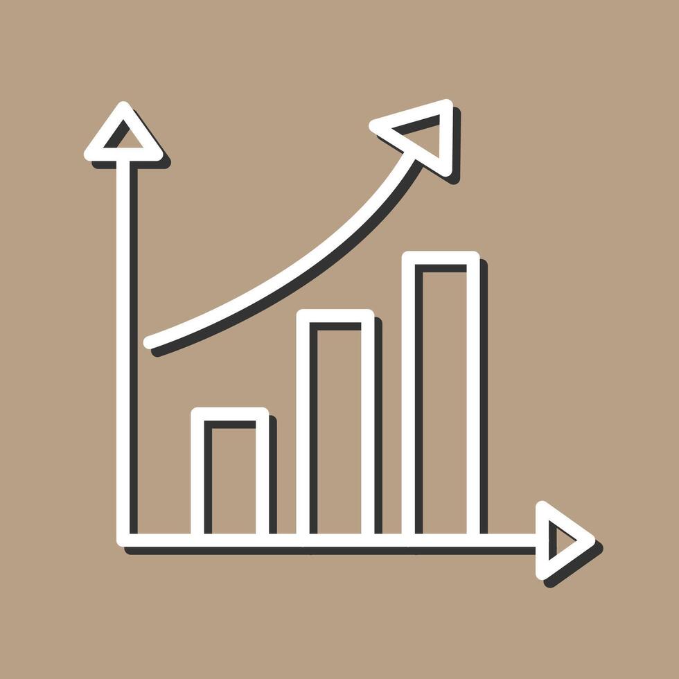 Rising Statistics Vector Icon