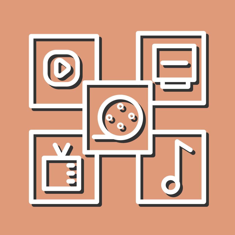 Multimedia Vector Icon
