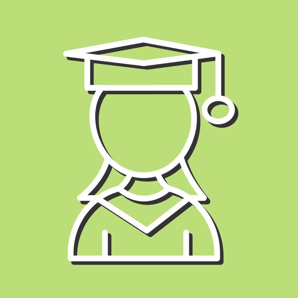 Female Student Vector Icon