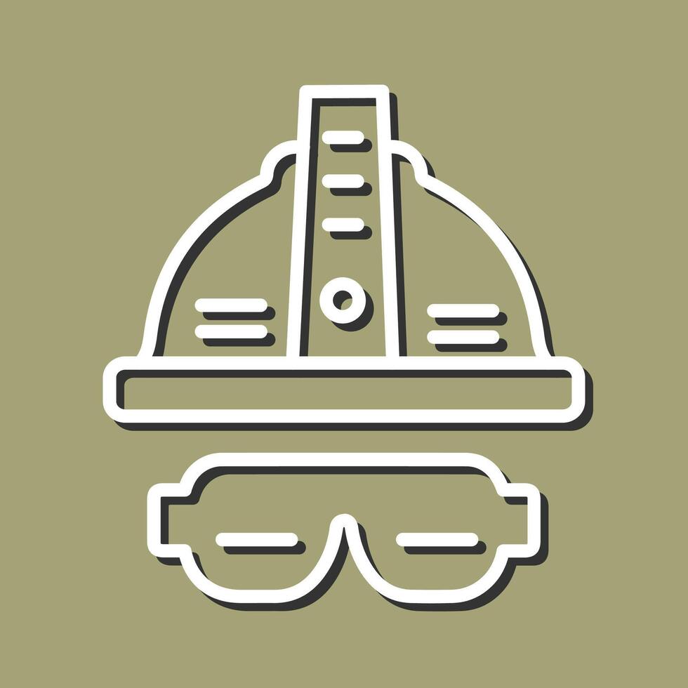 Glasses And Helmet Vector Icon