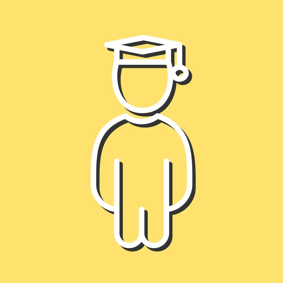Student Standing Vector Icon