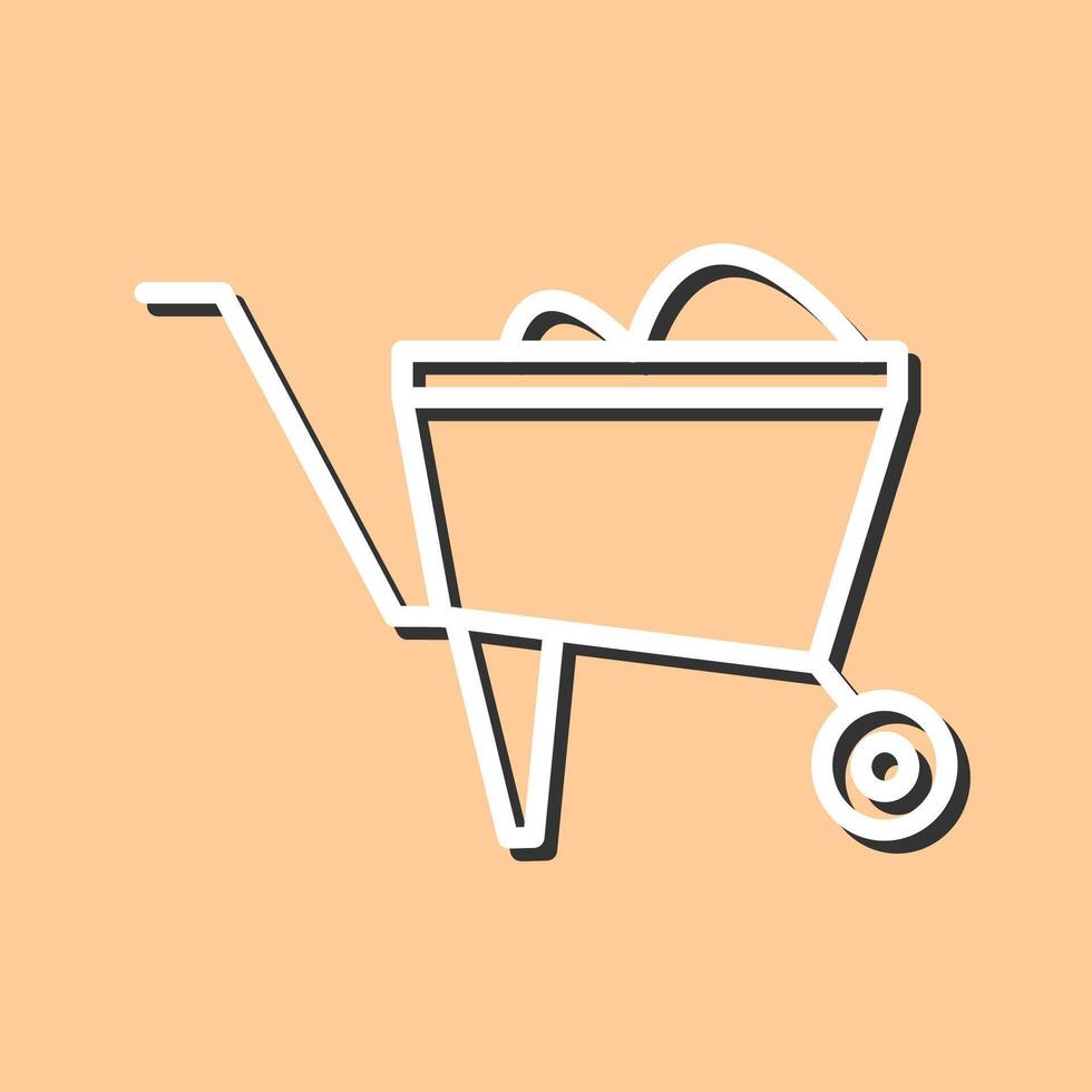 Wheelbarrow Vector Icon
