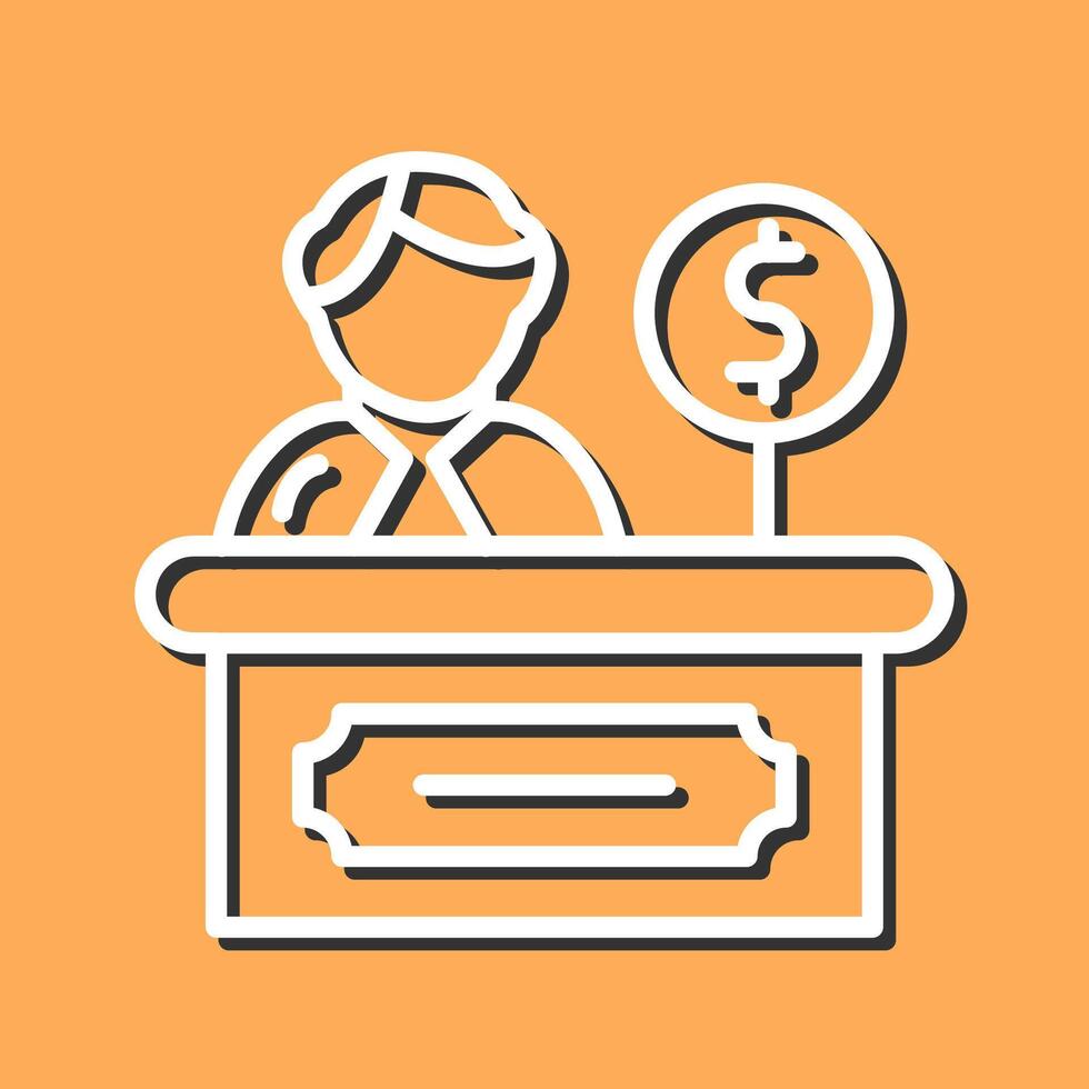Cashier Vector Icon