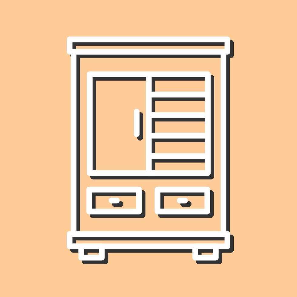 Shelves Cabinet Vector Icon